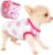 2 Pieces Dog Christmas Outfit Dog Sweater for Small Dogs Teacup Dog Clothes for Extra Small Dogs Xmas Chihuahua Sweater Pet Puppy Cat Clothing Sweater Warm Winter Clothes (Small)